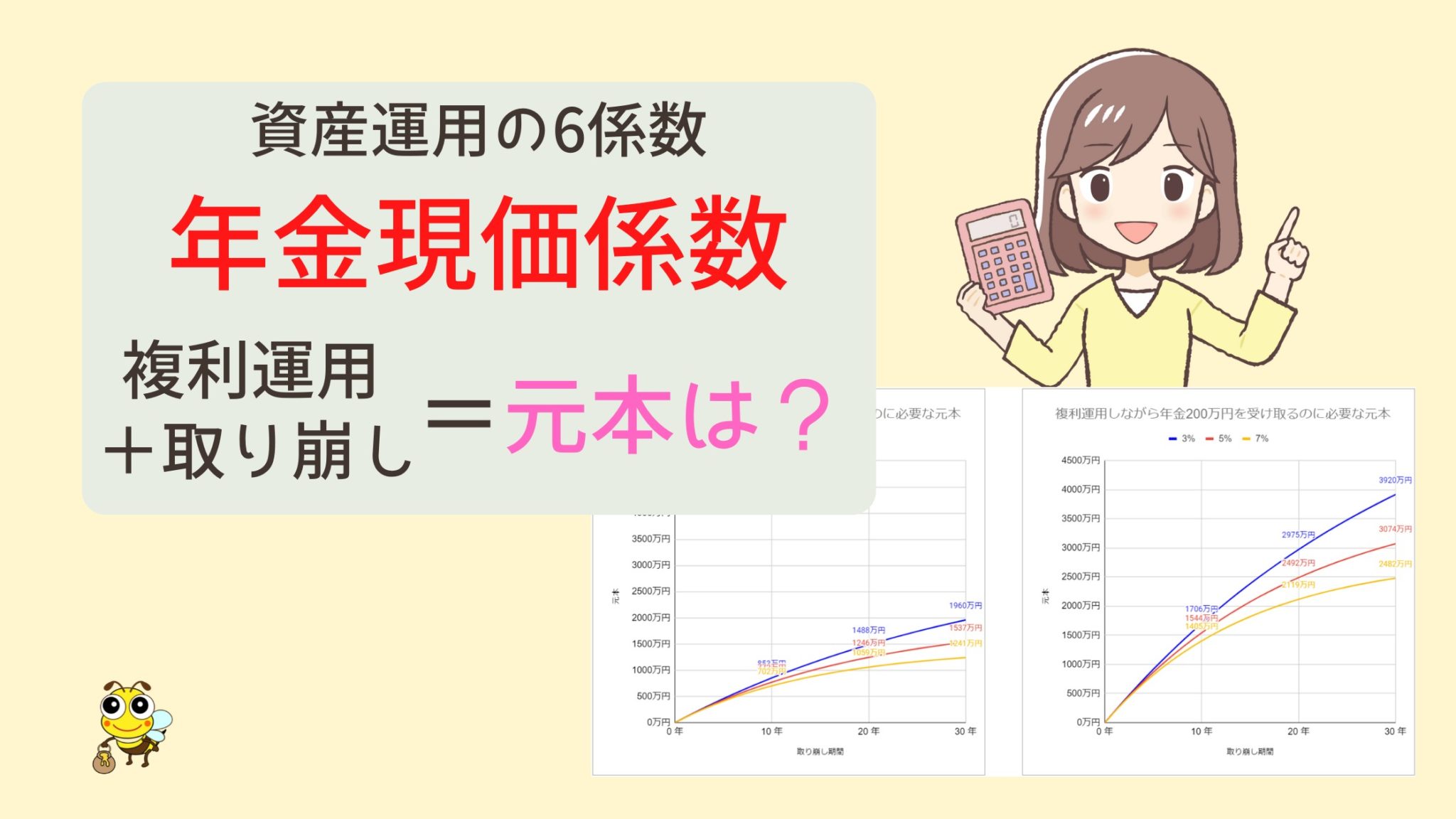 年金現価係数 | 複利計算に便利な6つの係数 | みつぞうの定年準備ブログ